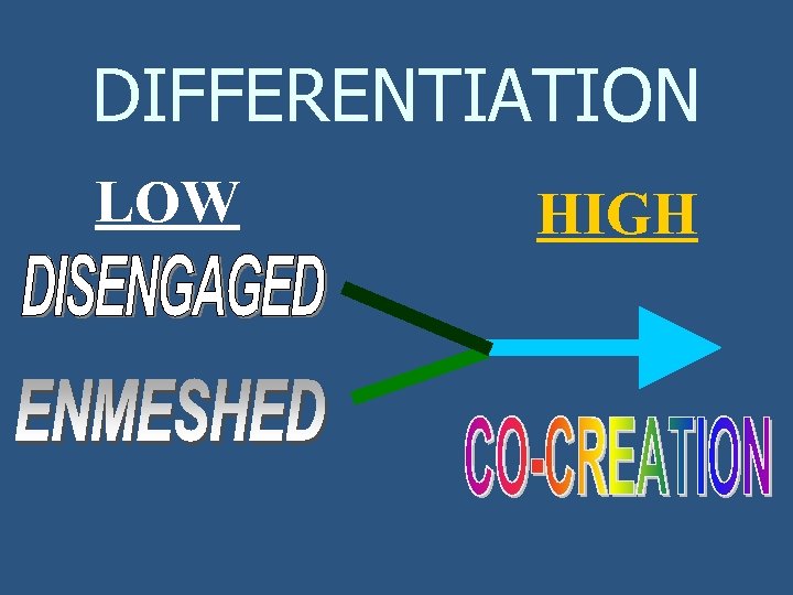 DIFFERENTIATION LOW HIGH 