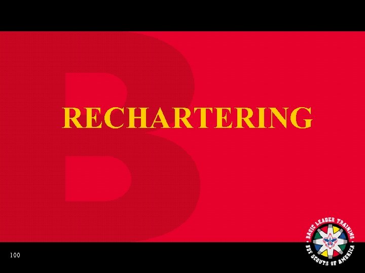 RECHARTERING 100 