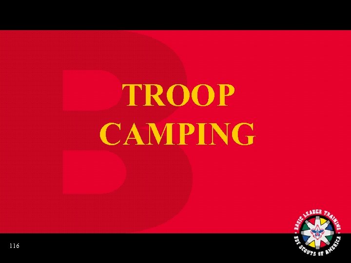 TROOP CAMPING 116 