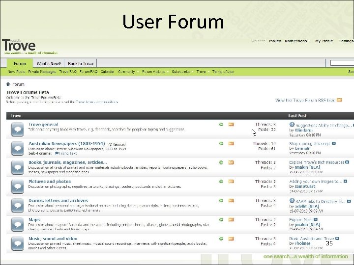 User Forum 35 