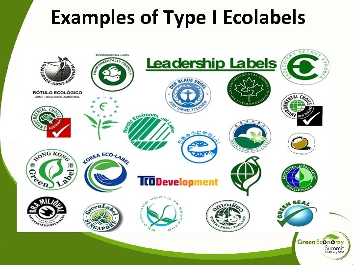 Examples of Type I Ecolabels 