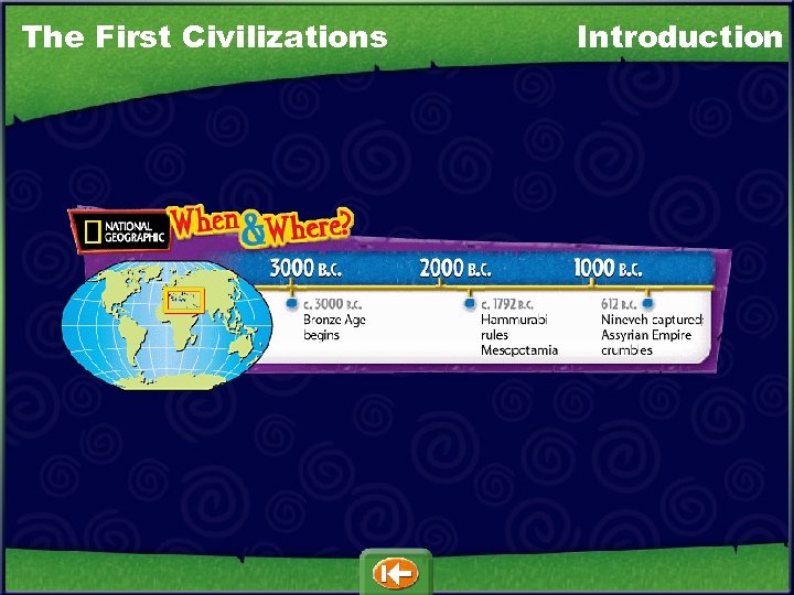 The First Civilizations Introduction 