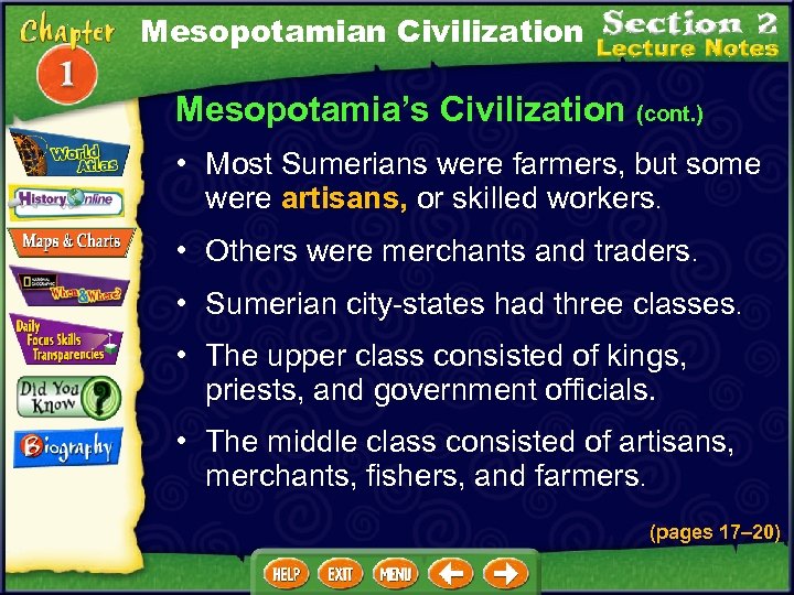 Mesopotamian Civilization Mesopotamia’s Civilization (cont. ) • Most Sumerians were farmers, but some were