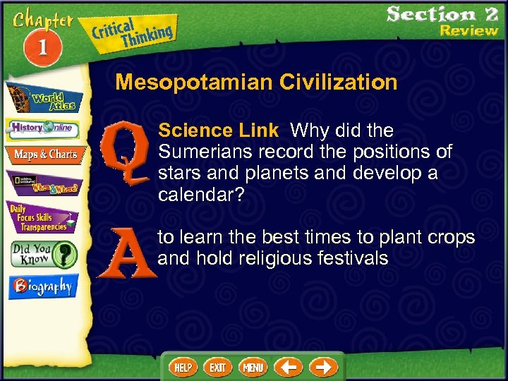 Mesopotamian Civilization Science Link Why did the Sumerians record the positions of stars and