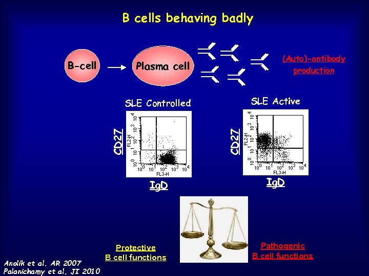 B cells behaving badly B-cell (Auto)-antibody production Plasma cell SLE Active 1 1 1