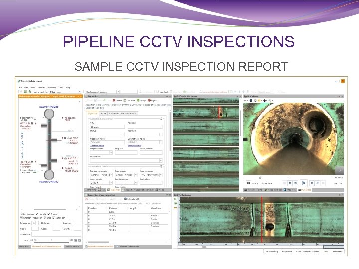 PIPELINE CCTV INSPECTIONS SAMPLE CCTV INSPECTION REPORT 