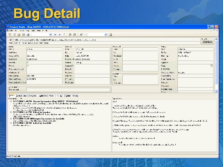 Bug Detail 
