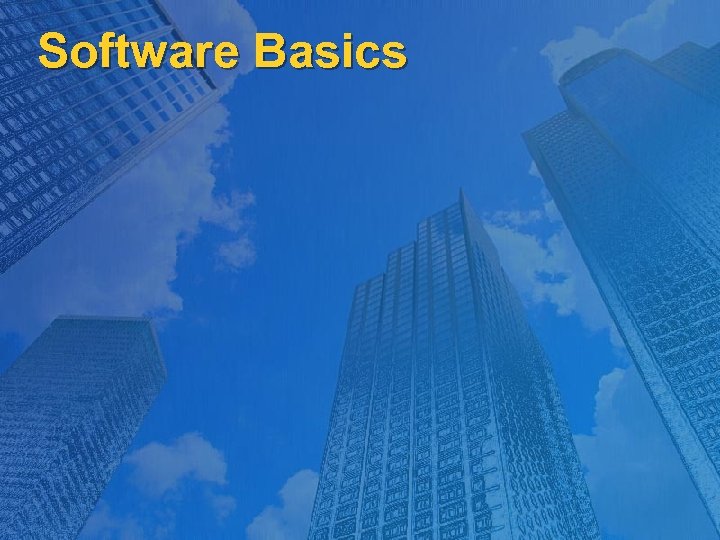 Software Basics 