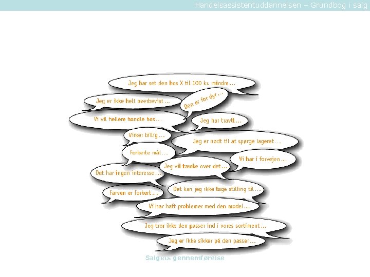 Handelsassistentuddannelsen – Grundbog i salg Salgets gennemførelse 