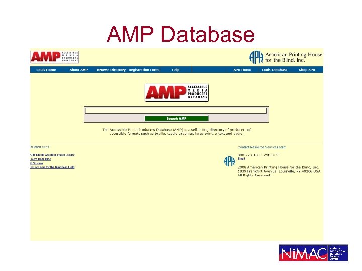 AMP Database 