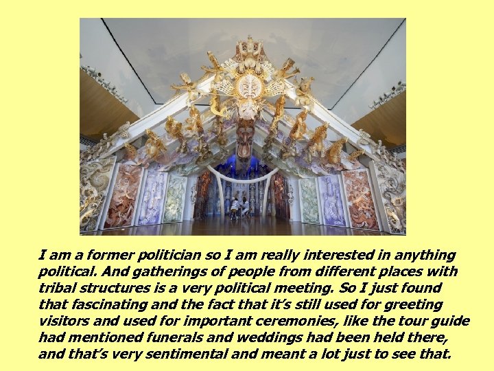 I am a former politician so I am really interested in anything political. And