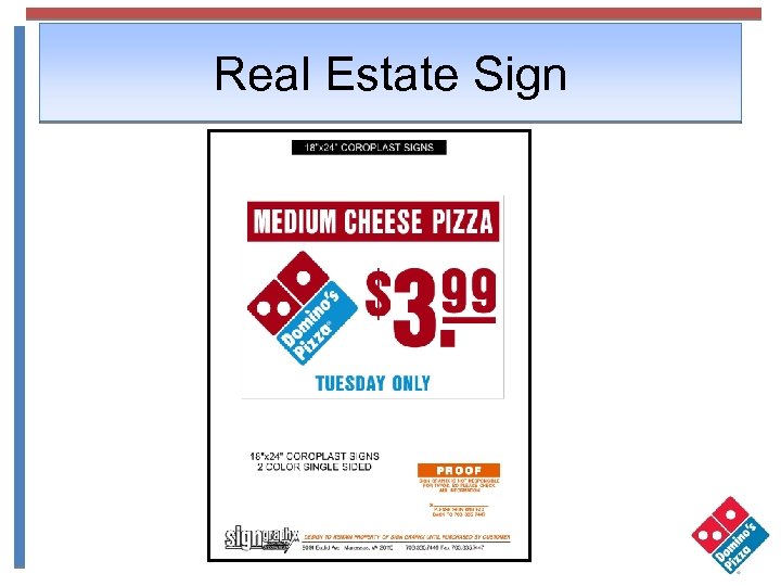 Real Estate Sign 