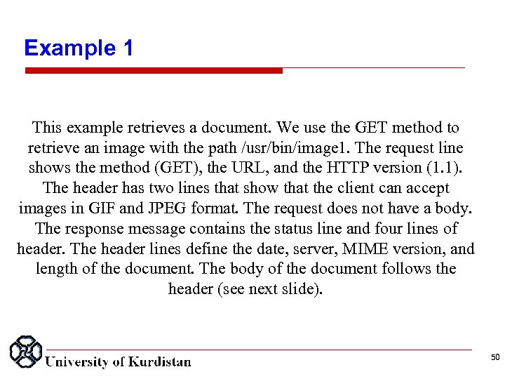 Example 1 This example retrieves a document. We use the GET method to retrieve