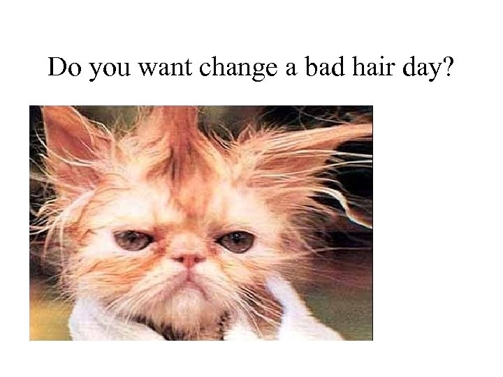 Do you want change a bad hair day? 