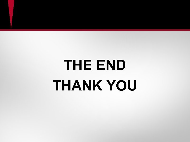THE END THANK YOU 