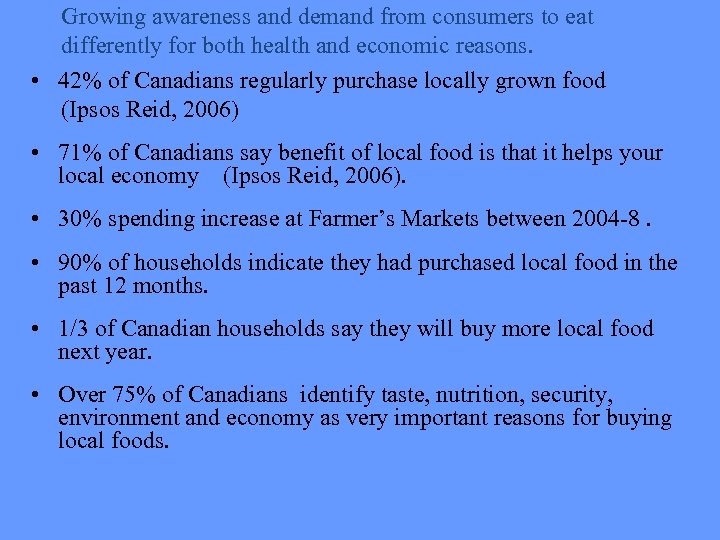 Growing awareness and demand from consumers to eat differently for both health and economic