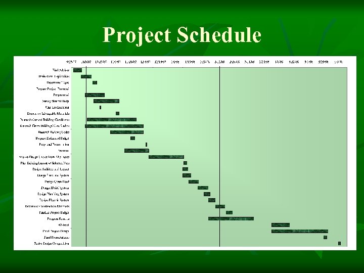 Project Schedule 