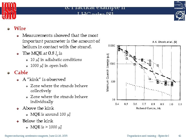 8. Practical example II LHC wire [8] Wire Measurements showed that the most important