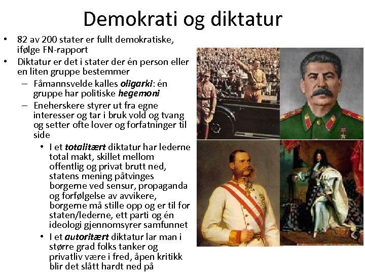 Demokrati og diktatur • 82 av 200 stater er fullt demokratiske, ifølge FN-rapport •