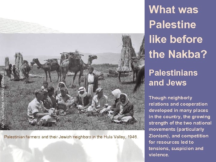 What was Palestine like before the Nakba? קלוגר זולטן, לשכת העיתונות הממשלתית Palestinian farmers