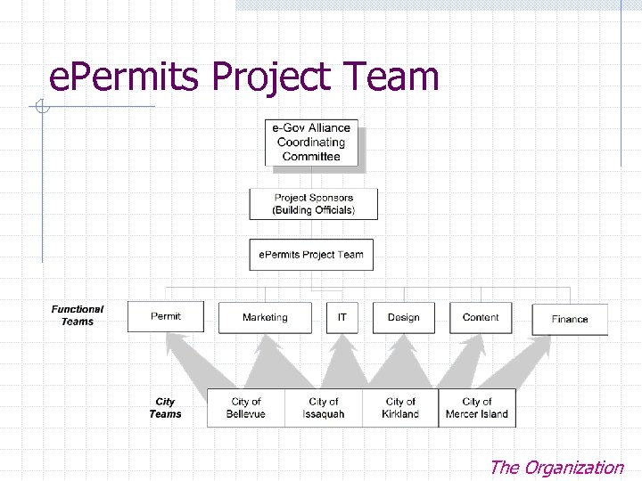 e. Permits Project Team The Organization 