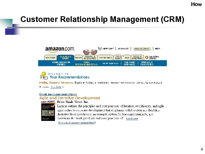 How Customer Relationship Management (CRM) 4 