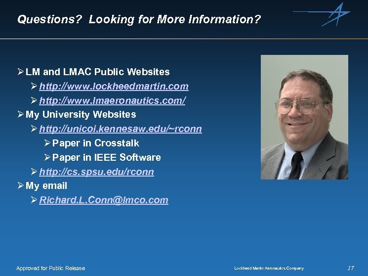 Questions? Looking for More Information? Ø LM and LMAC Public Websites Ø http: //www.