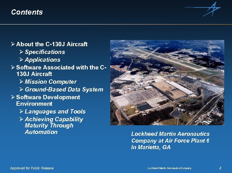 Ada Cmm Level 4 And The C 130 J