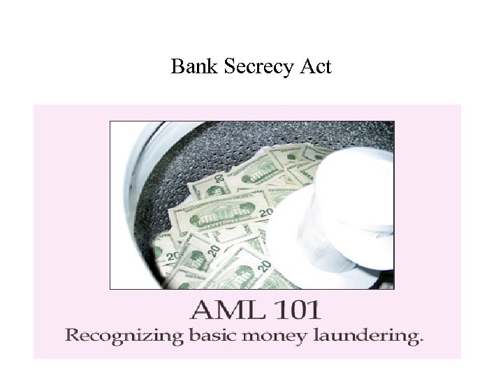 Bank Secrecy Act 
