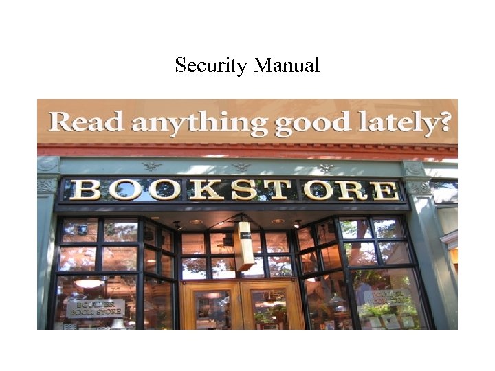 Security Manual 