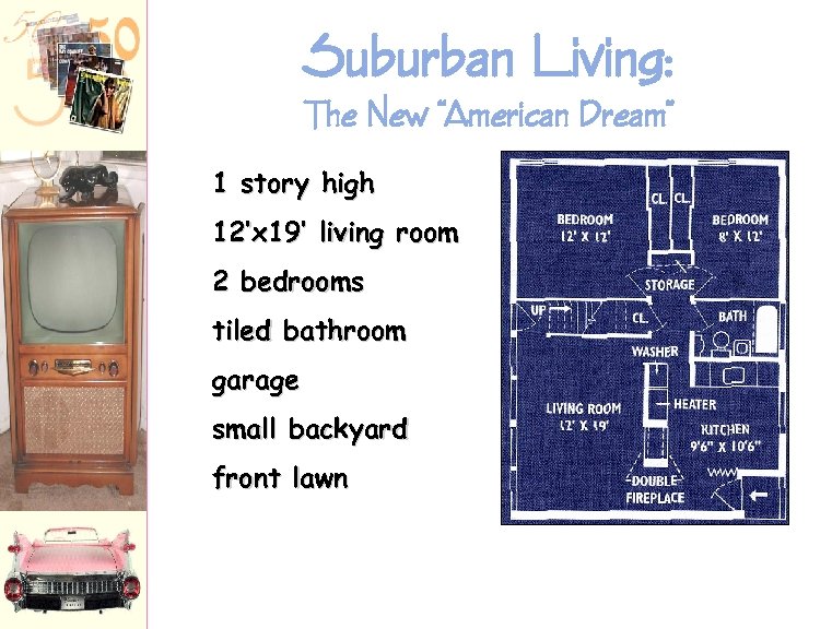 Suburban Living: The New “American Dream” 1 story high 12’x 19’ living room 2