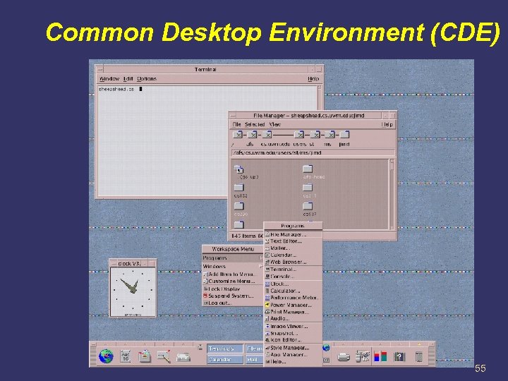 Common Desktop Environment (CDE) 55 