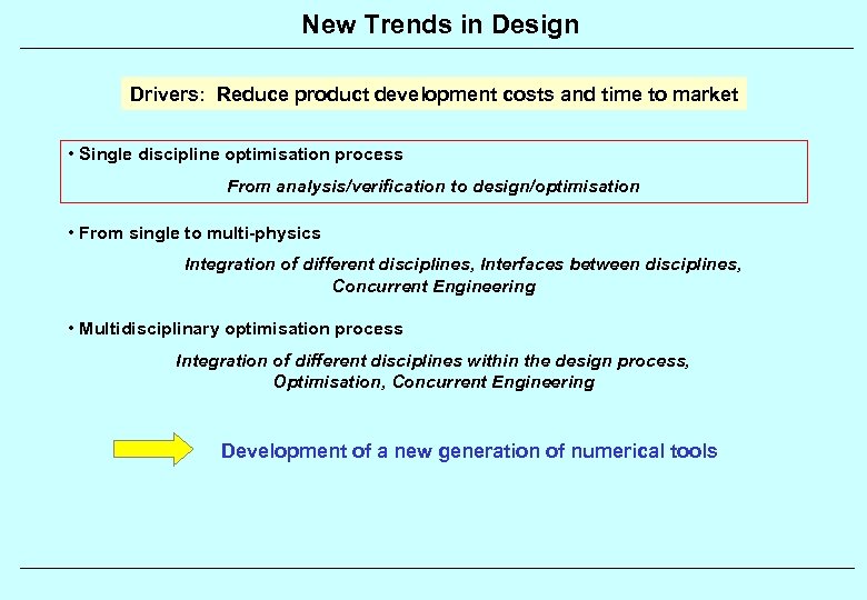 New Trends in Design Drivers: Reduce product development costs and time to market •