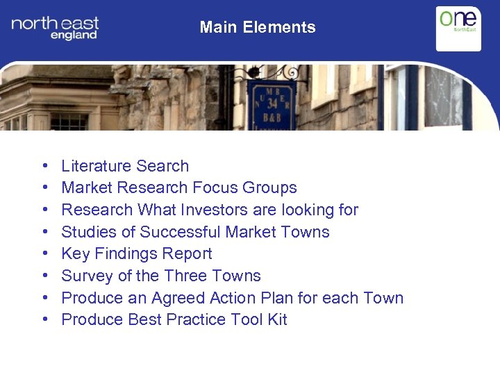 Main Elements • • Literature Search Market Research Focus Groups Research What Investors are