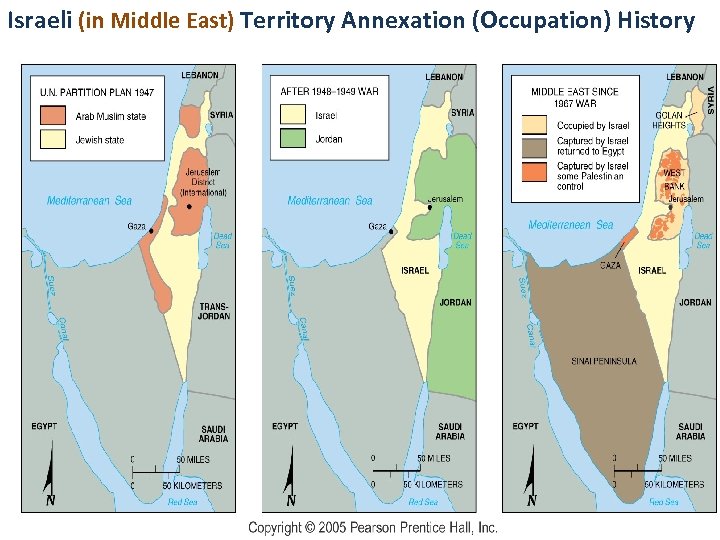 Israeli (in Middle East) Territory Annexation (Occupation) History 18 