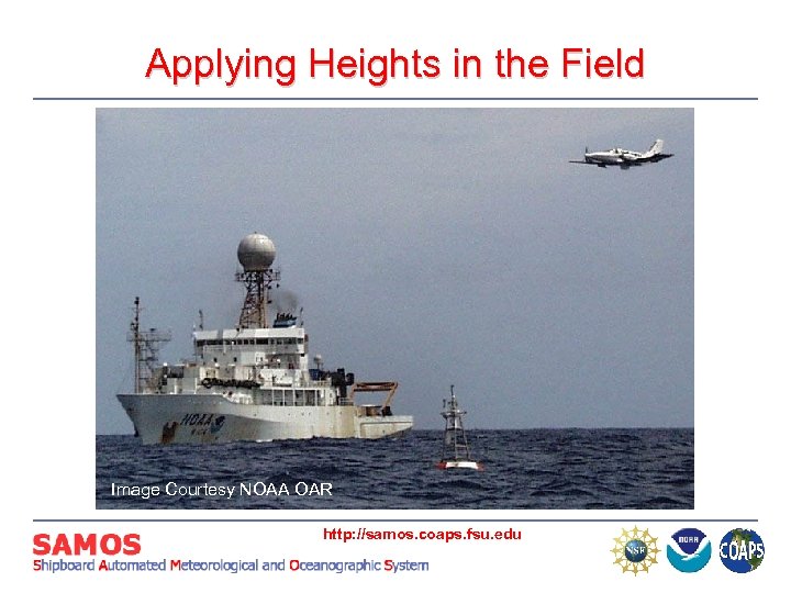 Applying Heights in the Field Image Courtesy NOAA OAR http: //samos. coaps. fsu. edu
