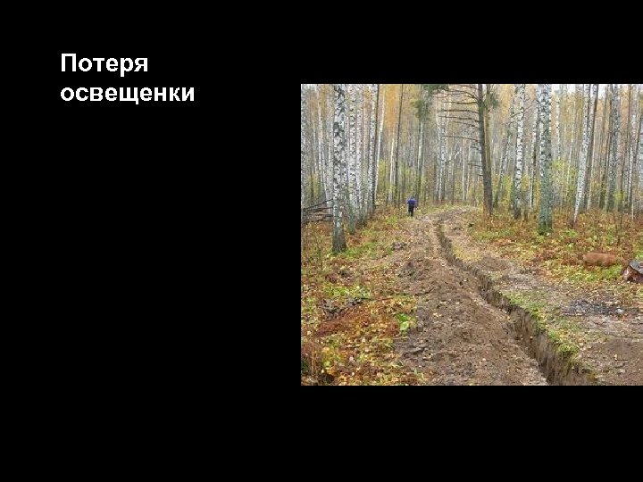 Потеря освещенки 