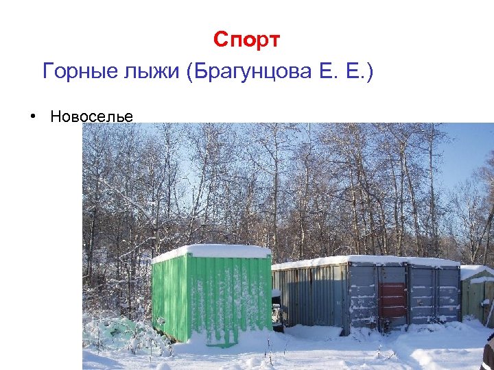 Спорт Горные лыжи (Брагунцова Е. Е. ) • Новоселье 