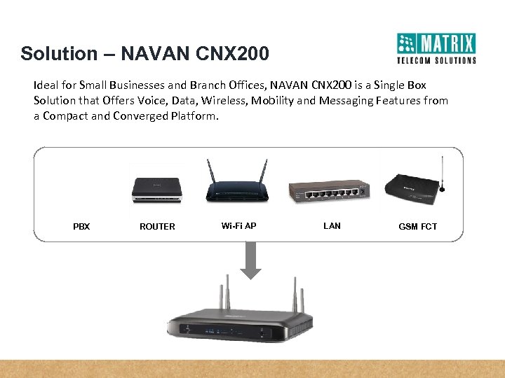 Solution – NAVAN CNX 200 Ideal for Small Businesses and Branch Offices, NAVAN CNX