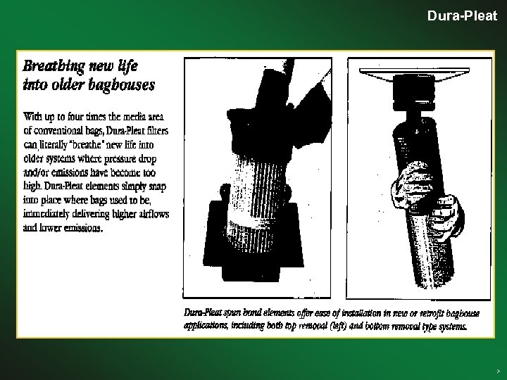 Dura-Pleat Clean air solutions > 