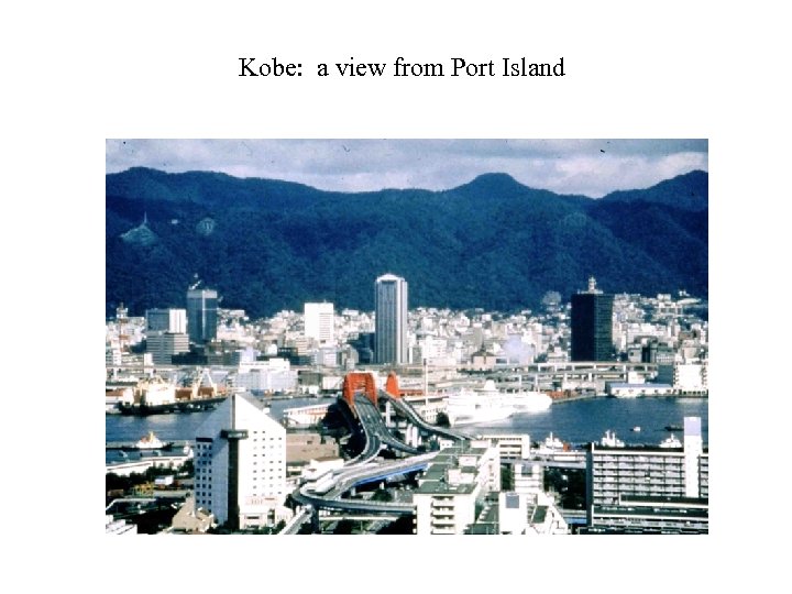 Kobe: a view from Port Island 