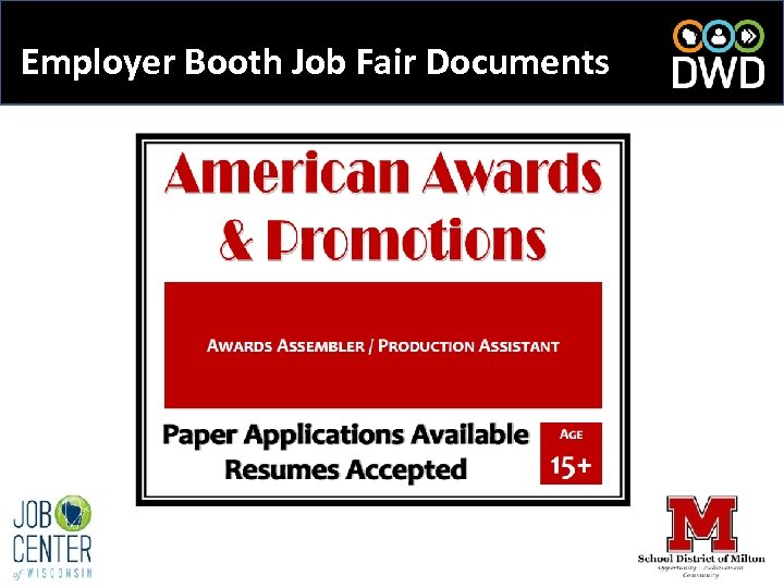 Employer Booth Job Fair Documents 