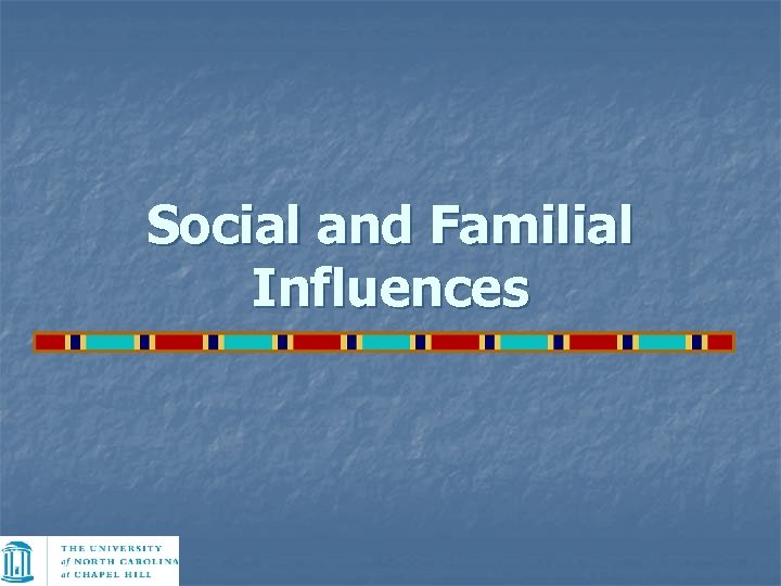 Social and Familial Influences 