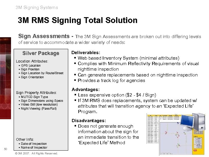 3 M Signing Systems 3 M RMS Signing Total Solution Sign Assessments - The