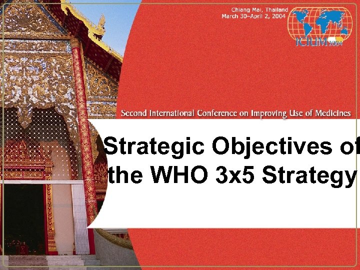 Strategic Objectives of the WHO 3 x 5 Strategy 