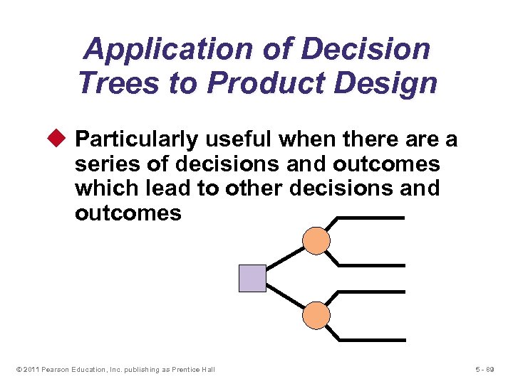 Application of Decision Trees to Product Design u Particularly useful when there a series