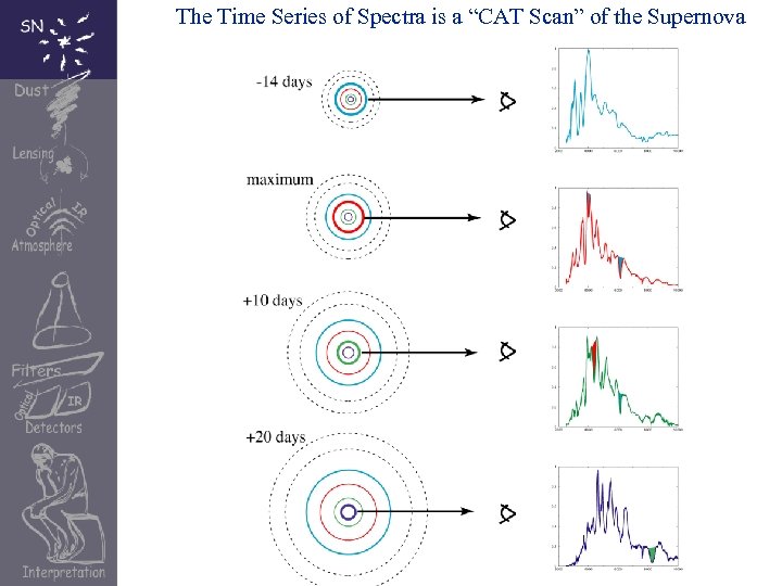 The Time Series of Spectra is a “CAT Scan” of the Supernova 