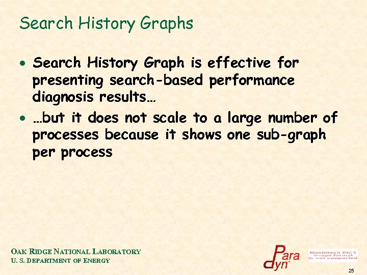 Search History Graphs · Search History Graph is effective for presenting search-based performance diagnosis