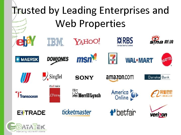 Trusted by Leading Enterprises and Web Properties 