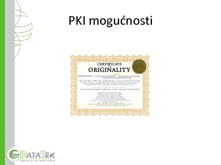 PKI mogućnosti 